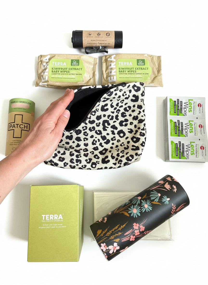 Womans Leopard Print & Florals Travel Starter Vehicle Pack